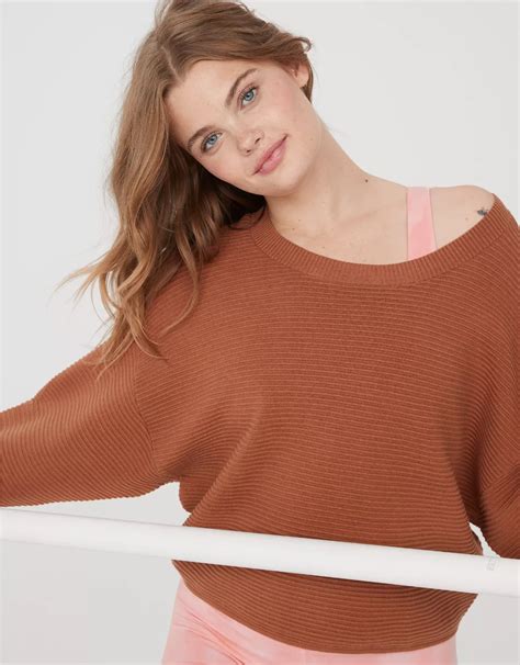 offline by aerie home stretch drop sleeve sweater